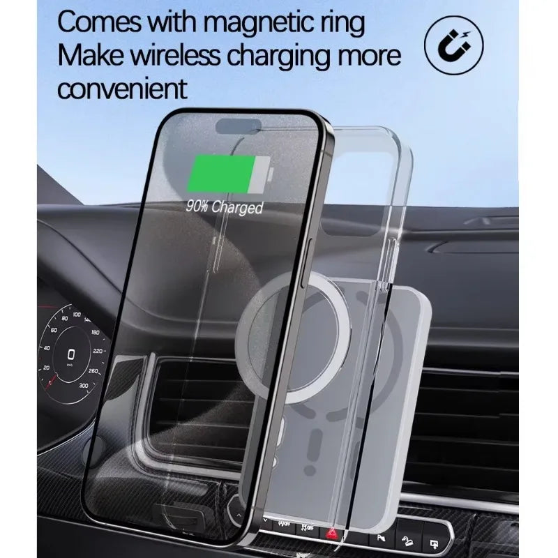 100W Magnetic Wireless Car Charger Air Outlet Phone Holder