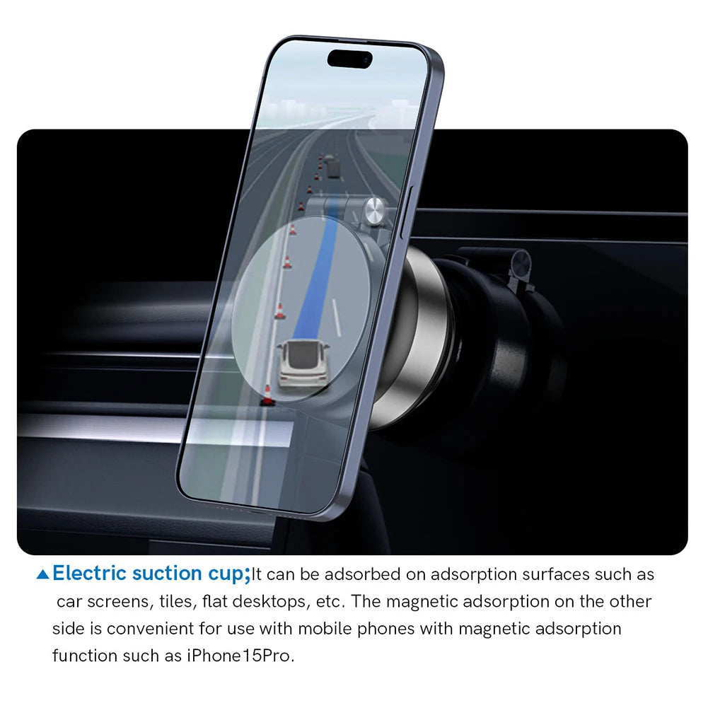 Magnetic Suction Cup Phone Mount for iPhone 360° Adjustable