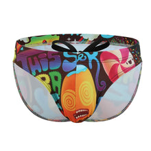 Colorful  Bikini Brief Swim Briefs