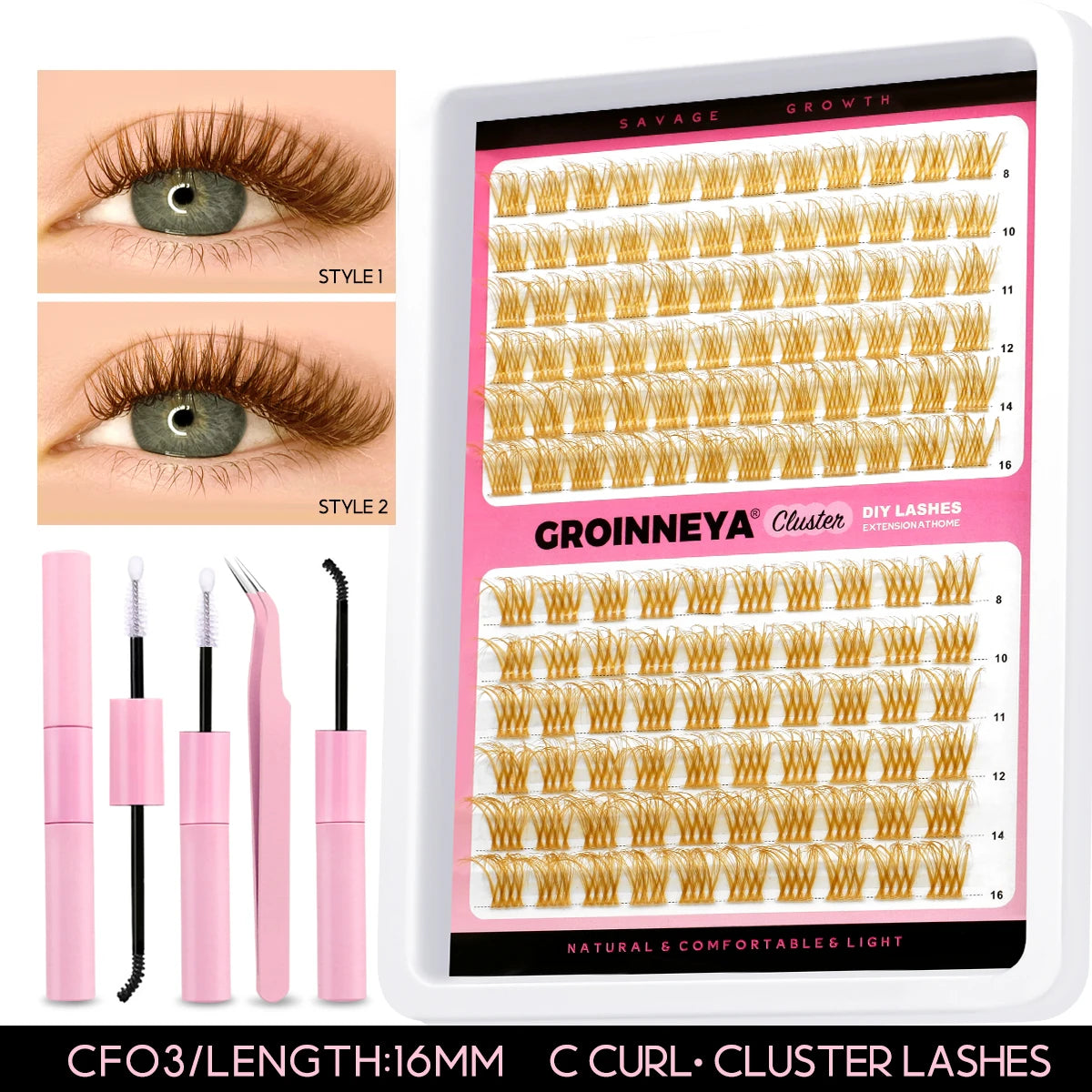 Lash Extension Kit With Lash Bond and Seal Makeup Tools