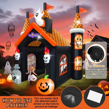 12FT Halloween Haunted House Inflatable Archway with LED Light