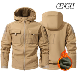 Softshell Fleece Lined Tactical Windproof Waterproof Jacket