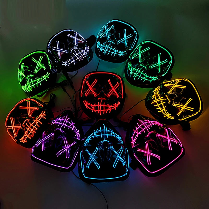 The Purge Horror Wireless LED Glow Mask