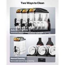 Succebuy 15L Commercial Frozen Drink Maker Triple Tank Slushy Machine