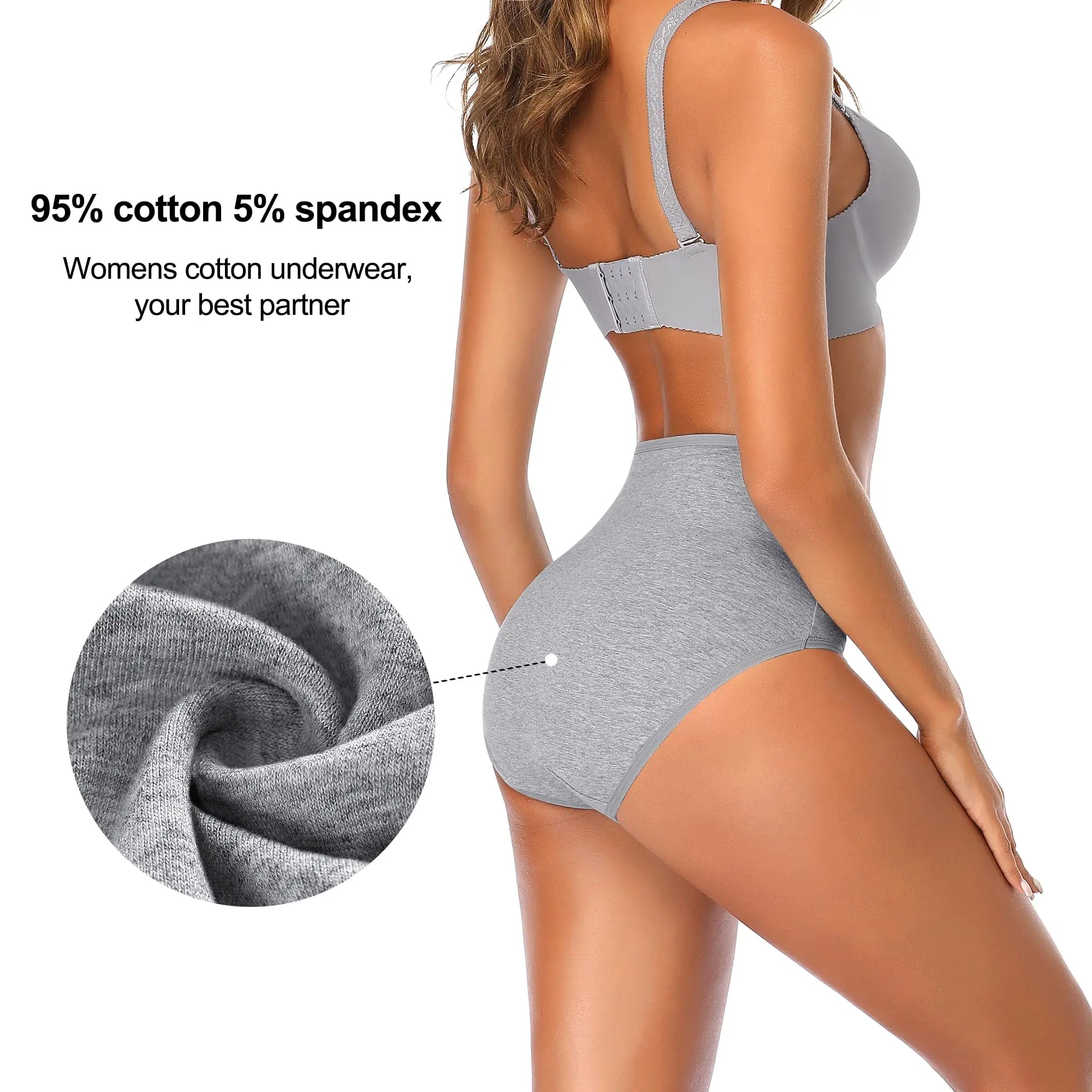 High Waist Cotton High-Waist Abdominal Briefs
