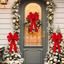 Large Red Outdoor Christmas Bow