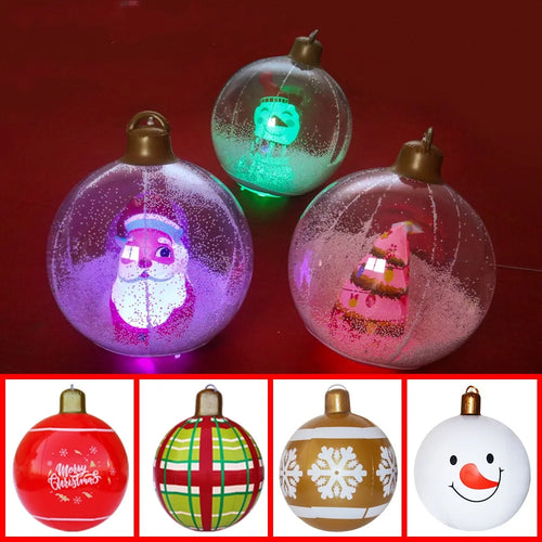 Giant Inflatable Christmas Ball With Lights