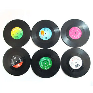 Coaster Vinyl Record Disk Coasters With Player Holder