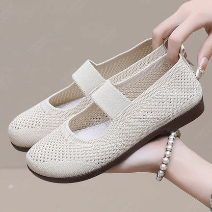 Lightweight Soft Bottom Flat Soled Slip-on Shoes