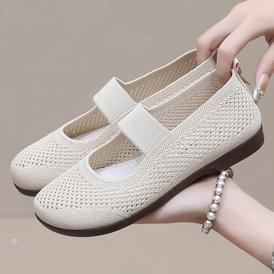 Lightweight Soft Bottom Flat Soled Slip-on Shoes