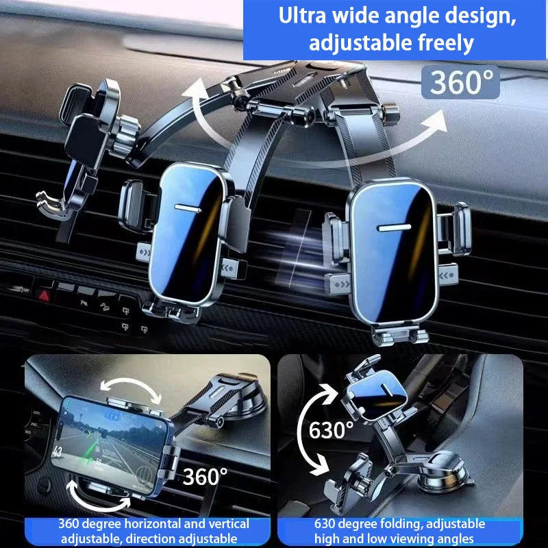 Nano Flexible Silicone, 360° Rotation Car Phone Holder –