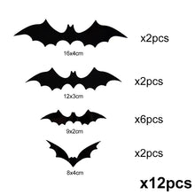 Halloween 3D Black Bat Wall Stickers
