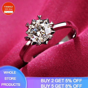 Never Fade Pure White Gold Color 2.0ct Round Cut Zirconia Solitaire Ring