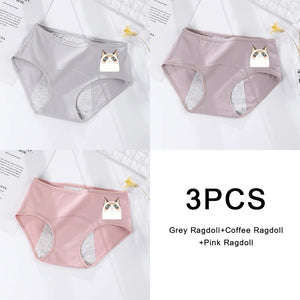3PCS Large Flow Menstrual Briefs