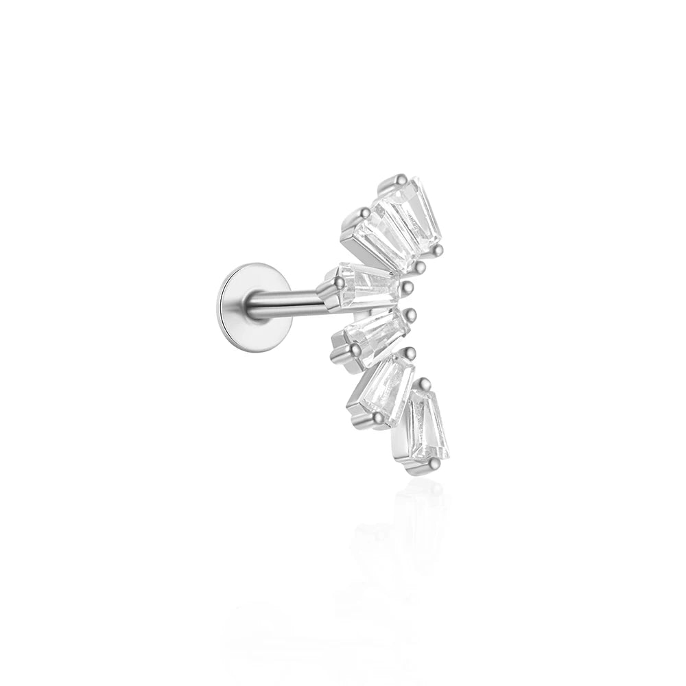 CANNER Simple Flat Head Pierced Stud Earrings