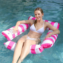 Inflatable 4-Tube Hammock Floating Water Mat