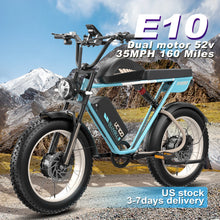 52V 2000W Dual-Motor 23AH Lithium Battery Electric Bike