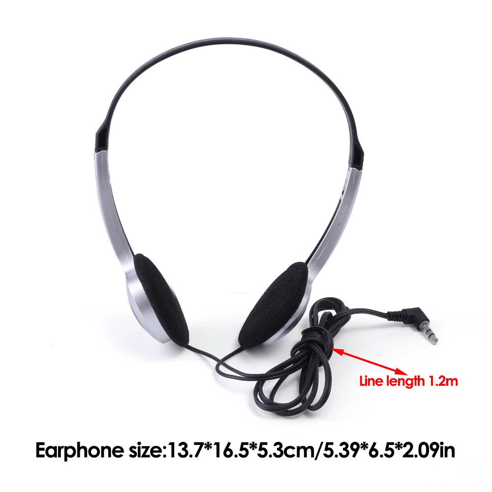 Wired Headphone with Microphone Universal Adjustable