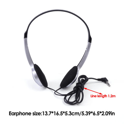 Wired Headphone with Microphone Universal Adjustable