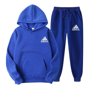 Hooded Top and Sweatpants Two-piece Set