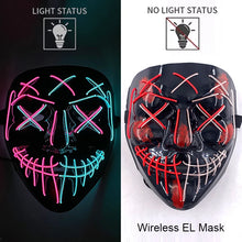 The Purge Horror Wireless LED Glow Mask