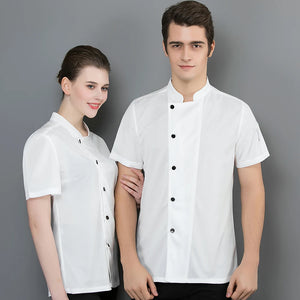 All Mesh Short Sleeve Waiter Shirts