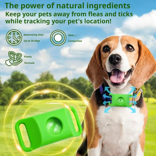 Pet Insect Repellent Collar Clip Flea & Tick Prevention Pendant