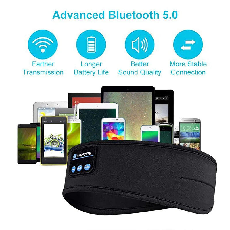 Fone Bluetooth  Elastic Wireless Music Eye Mask Headband