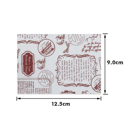 100Pcs Candy Wrappers Wax Paper Sheets