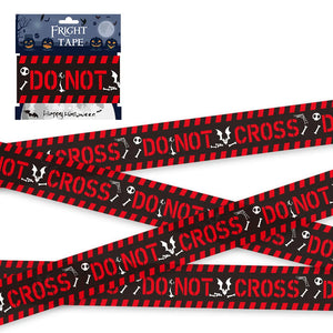 Halloween Props Warning line Plastic Skull Head Warning Tape