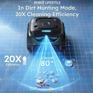 Robot Swimming Pool Cleaner C2V APP AI Vision Self-Learning