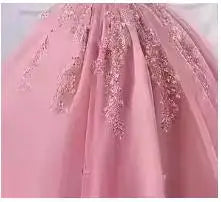 Long Train  Quinceanera Dress
