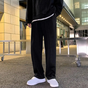 Drawstring Casual Wide-leg Joggers
