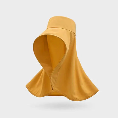 Large Over Shoulder Sunhat With Shawl