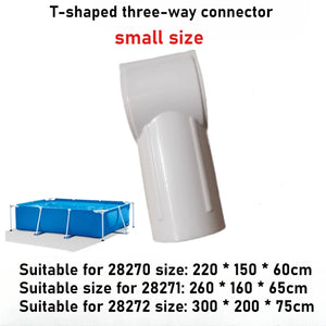 5.5cm Inflatable Swimming Pool Bracket Pin 2.2-4.5m Three Way T-Shaped Adapter Pool Replacement Spare Parts