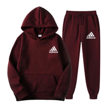 Hooded Top and Sweatpants Two-piece Set