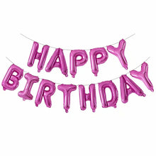 13pcs Happy Birthday Decoration Balloons Pink Blue Letter Foil Ballons Set Birthday Party Decor Air Globos Balony Anniversaire