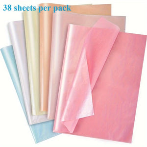 38 Sheets Colored Tissue Paper for Packaging Gifs