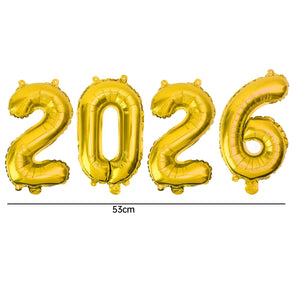 Foil Number New Years Balloon