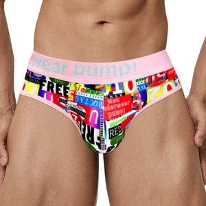 Racing Flag Plaid Printed Breathable Soft Briefs