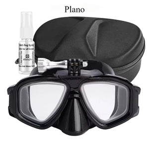 Tempered Lends Diving Mask with GoPro Mount