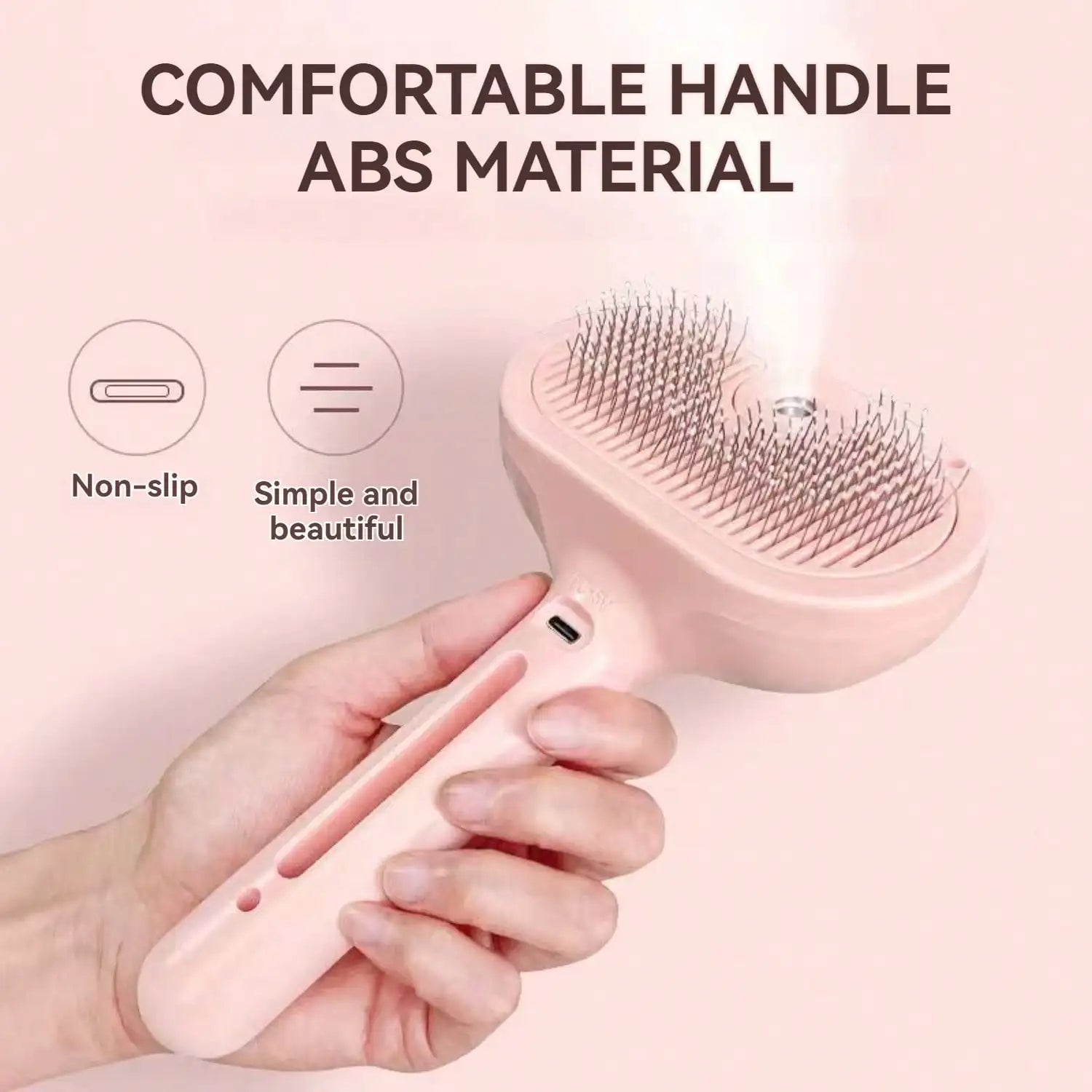 Cat Steam Brush Spray Hair Removal Comb for Shedding and Grooming