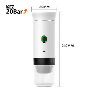 Wireless Electric Portable Espresso Coffee Machine for Car & Home Camping