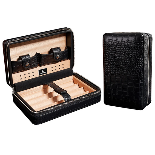 4-Cigar Cedar Wood Cigar Humidor Box