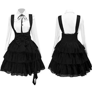 Black Lolita Princess Skirt Suit Costume