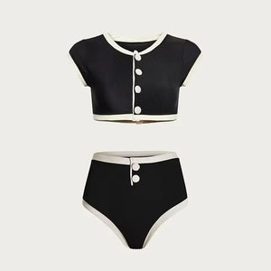 High Waist Two-Piece Bikini Set