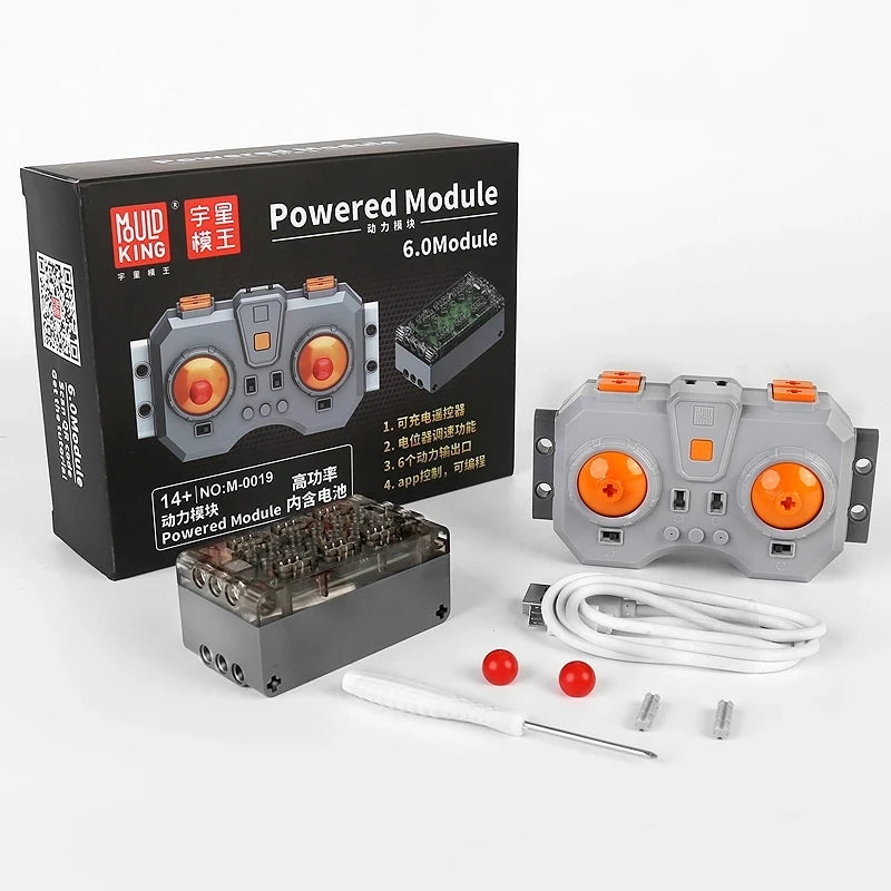 Technical Motor Power Programmable 6 Channel Lithium Remote Controller Building Block