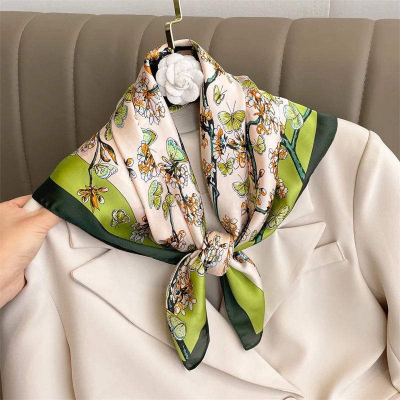 Printed Pashmina Silk Scarf
