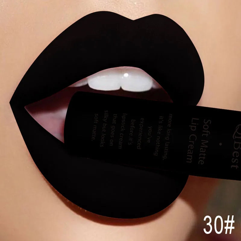 QIBEST Velvet Matte Lip Gloss Liquid Lipstick