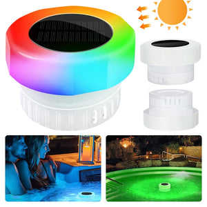Solar Powered Floating Chlorine Dispenser with Colorful Light